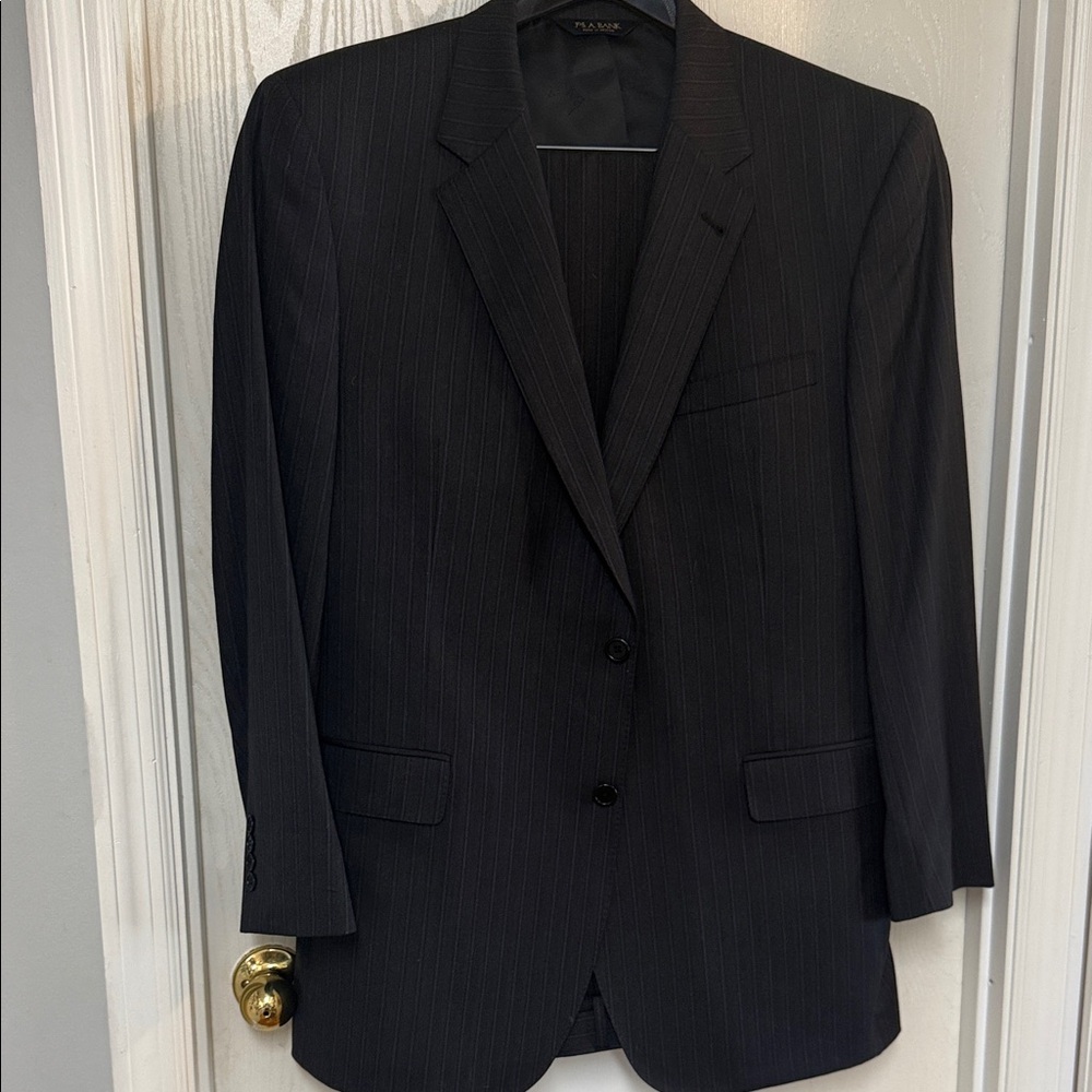 Jos. A. Bank Charcoal Pinstripe Suit